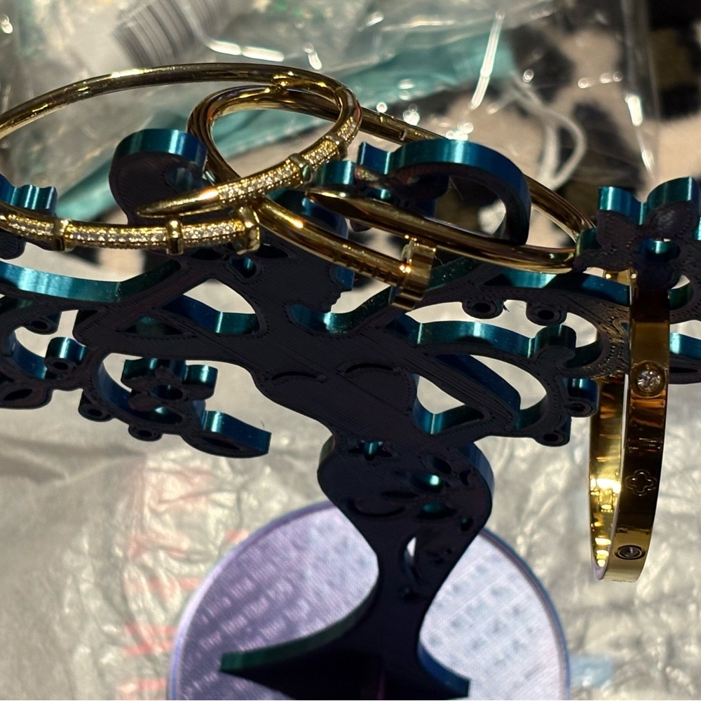 Elegant Gold Bangle Set